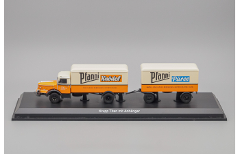 KRUPP Titan mit Anhänger "Pfanni", orange / beige