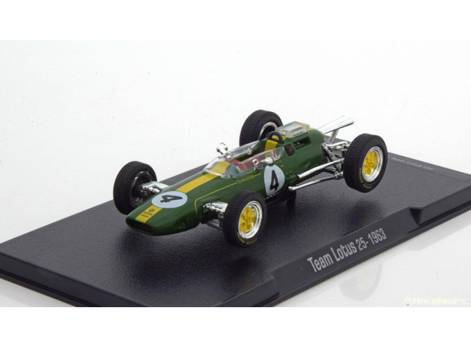 LOTUS F1 Climax 25 №4 World Champion Jim Clark (1963) , Green Yellow