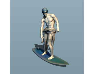 Фигурка Серфер, окрашенная