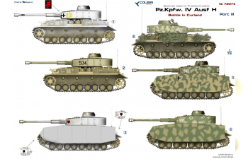 Декаль Немецкий средний танк Pz.Kpfw. IV Ausf. H. Часть 3