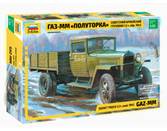 Сборная модель Советский армейский грузовик 1,5 т. (Горький–ММ) "Полуторка"(1943)