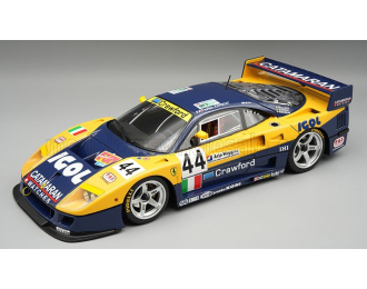 FERRARI F40 LM 3.5L TURBO V8 Team Ennea SRL igol №44 24h Le Mans (1996) Luciano Della Noce - Anders Olofsson - Carl Rosenblad - Open rear trunck and engine part - close with magnetic system