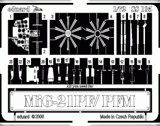 Фототравление для MiG-21PF/ PFM