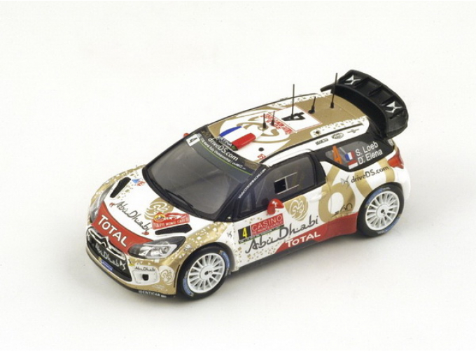 Citroen DS3 WRC #4 8th Monte Carlo 2015 Citroen Total Abu Dhabi WRT S. Loeb - D. Elena