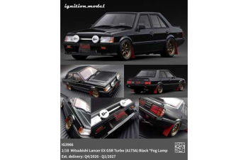 MITSUBISHI Lancer EX GSR Turbo (A175A), black