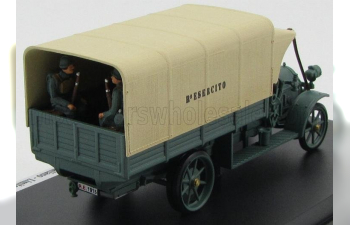 FIAT 18bl Truck Telonato Esercito Italiano (1915) - 100th Anniversary La Grande Guerra, Military Green