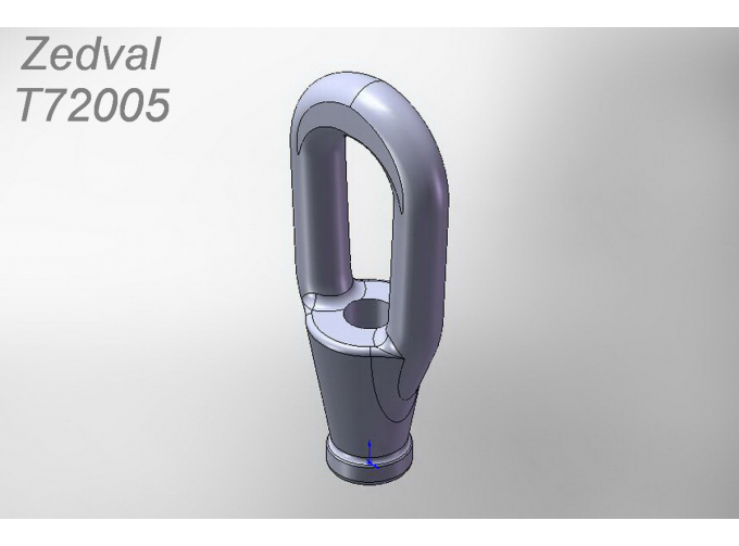 Трос Ф0,5 мм с коушами вариант 2 для основных боевых танков СССР и России