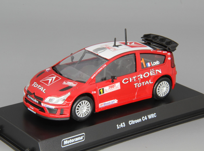 CITROEN C4 WRC #1 S.Loeb, red