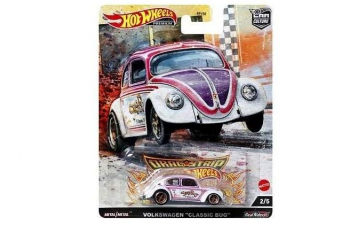 VOLKSWAGEN Classic Bug (1965), white/pink