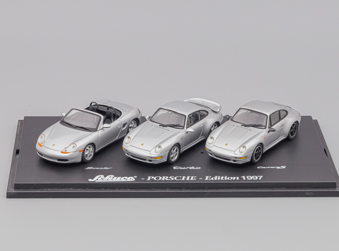 PORSCHE 3-er set, Porsche Edition 1997, silver