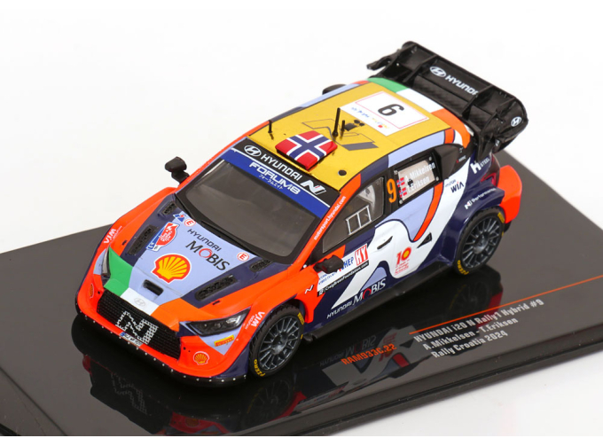 HYUNDAI i20 N Rally1 #9 WRC Rally Croatia Mikkelen/Erikson (2024)
