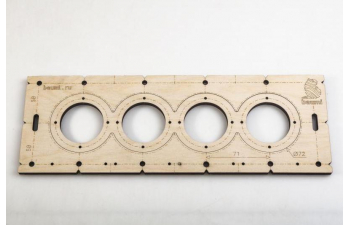 Шаблон для сверления подрозетников 72мм, толщина 8мм (набор 5 штук)