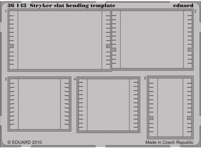 Фототравление для Stryker slat bending template