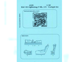 Набор дополнений BAE Lightning F Mk. 2/6 cockpit set