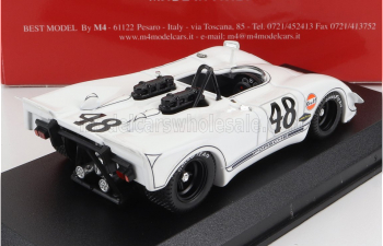 PORSCHE 908/02 Flunder Spider N 48 2nd 12h Sebring 1970 Steve Mcqueen - P.revson, White