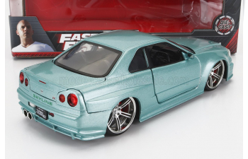 NISSAN Brian's Skyline Gt-r (bnr34) 1999 - Fast & Furious, Sea Green