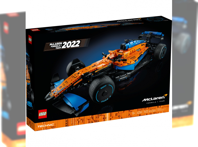 McLAREN Lego Technic - F1 Mcl36 Mercedes Team Mclaren Season 2022 - 1432 Pezzi - 1432 Pieces, Orange Light Blue