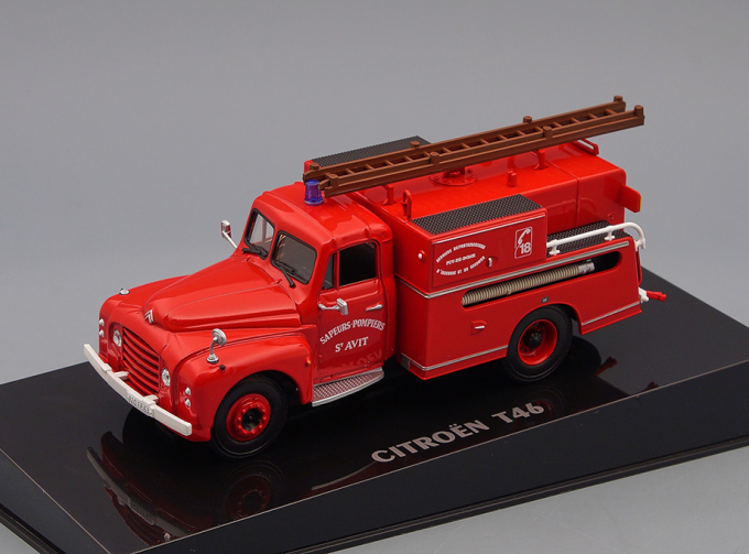 CITROËN T46 Pompiers Pompe Guinard пожарный (1962), red