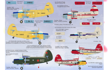 Antonov An-2 Two sheets, the general complete set. Wet deca