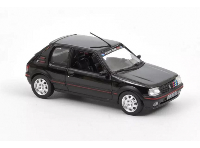 PEUGEOT 205 1.9 Gti 1992 - With Pts Decals, Black