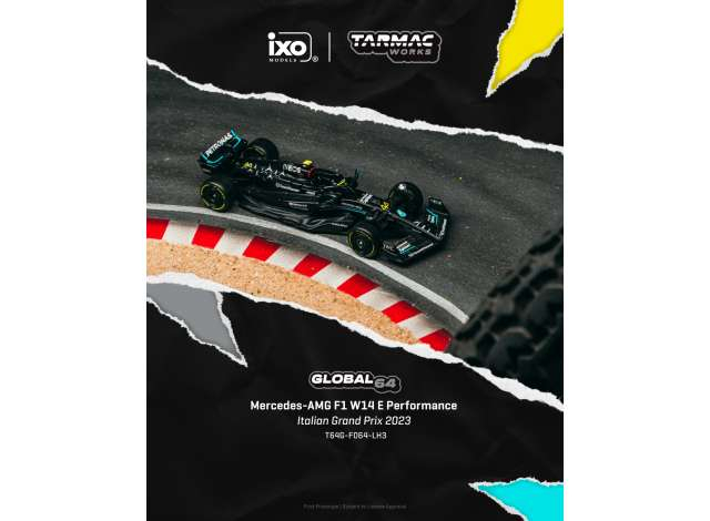 Mercedes-AMG F1 W14, Lewis Hamilton, E Performance Italian Grand Prix, black/blue 2023