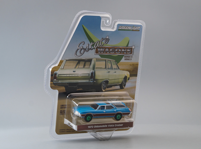 OLDSMOBILE Vista Cruiser 1972 Viking Blue/Wood Grain (Greenlight!)