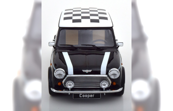 MINI Cooper LHD, black white Chequered Flag