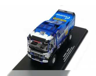 Камский грузовик 435091 (К5) Ралли Шелковый путь #302 2022, синий / белый