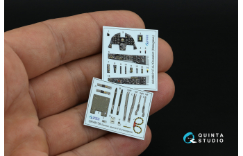 3D Декаль интерьера кабины F-8J Crusader (Hasegawa/Hobby 2000)