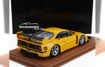 FERRARI F40 Lm Press Version (1996) - With 5 Spoke Silver Rims, Giallo Modena - Yellow