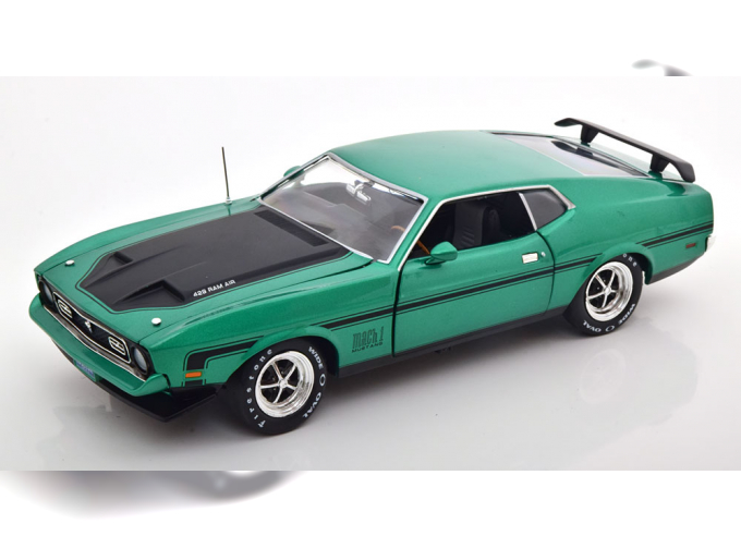 FORD Mustang Mach 1 (1971), green metallic matt black