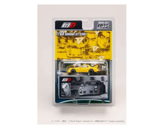 Mazda RX-7 (FD3S) Project D/ *INITIAL D*, Keisuke Takahashi vs Wataru Akiyama, yellow