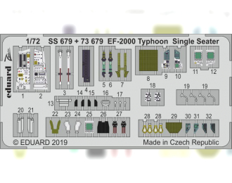 Фототравление для EF-2000 Typhoon, одноместный вариант