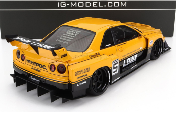 NISSAN Skyline Lb-er34 N 5 Super Silhouette Lbwk 1996, Yellow Black