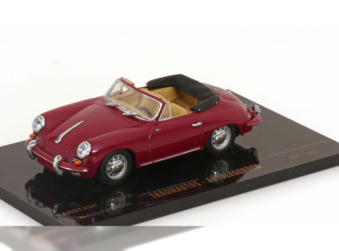 PORSCHE 356 C Cabrio, dark red