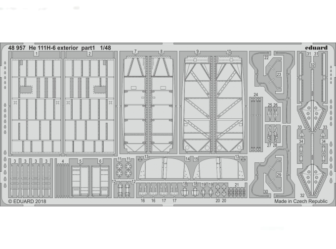 Фототравление для He 111H-6 exterior