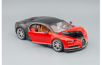 BUGATTI Chiron Le Patron 2016, Italian Red - Nocturne Black