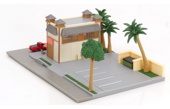 DIORAMA Fast & Furious Nano Scene Toretto Cafe