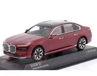 BMW i7 (2023), red metallic