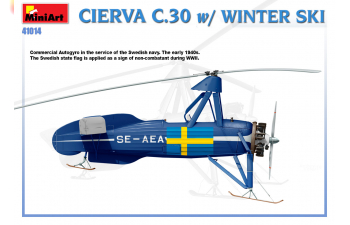 Сборная модель Вертолёт CIERVA C.30 w/ WINTER SKI