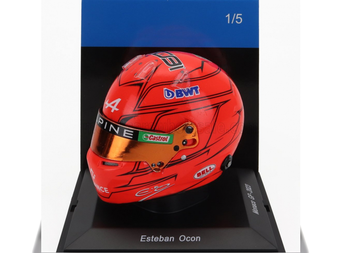 BELL HELMET F1 Casco Helmet Renault A523 Team Bwt Alpine №31 Monaco Gp (2023) Esteban Ocon, Orange