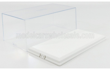 Plastic Display, White Base - Base Bianca - Lungh.lenght Cm 23.6 X Largh.width Cm 12.5 X Alt.height Cm 10 (altezza Interna Cm 8.1)