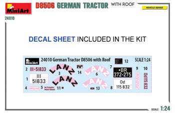 Сборная модель LANZ Bulldog D8506 German Tractor With Roof (1949)