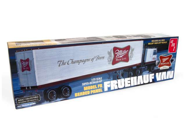 Сборная модель Fruehauf 1940 Semi Trailer (Miller Beer), plastic modelkit