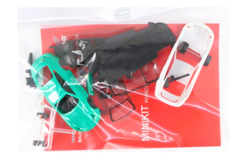 Сборная модель Porsche 911 GT3 белый и зеленый, 2шт