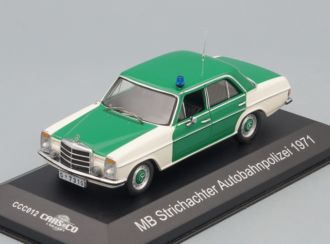 MERCEDES-BENZ 200/8 Strichachter Autobahnpolizei (1971), green / white