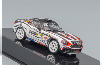 FIAT Abarth 124 RGT #21 Delecour - Savignoni Rally Monte Carlo 2017, white / black