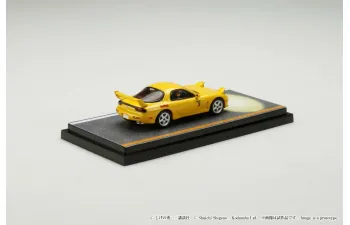 MAZDA RX-7 FD3S *Red Suns* Intial D VS Takumi Fujiwara and Keisuke Takahashi Figure, yellow