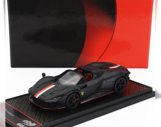 FERRARI Daytona Sp3 Serie Icona Open Roof Principato Di Monaco Livery №16 Personal Car Charles Leclerc (2022), Matt Black