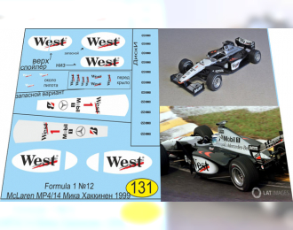 Набор декалей Formula 1 Auto Collection №12 (McLaren MP 4/14)